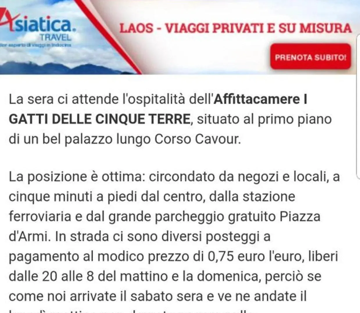 ** Guest house Affittacamere I Gatti Delle 5 Terre La Spezia Italy